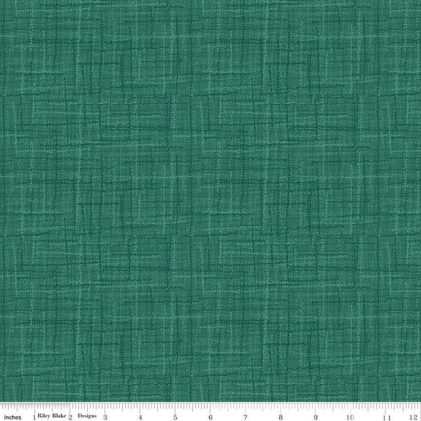 SALE Grasscloth Cottons C780 Spruce - Riley Blake Designs - Woven Look Basic - Quilting Cotton Fabric