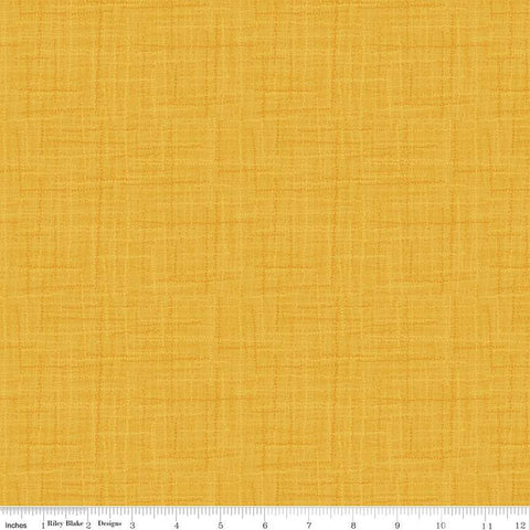 SALE Grasscloth Cottons C780 Saffron - Riley Blake Designs - Woven Look Basic - Quilting Cotton Fabric