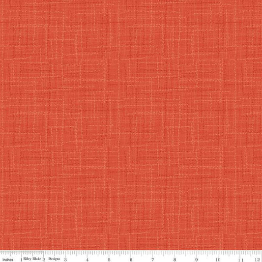 DEAL Grasscloth Cottons C780 Orange - Riley Blake Designs - Woven Look Basic - Quilting Cotton Fabric