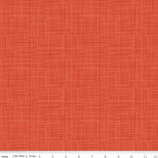 SALE Grasscloth Cottons C780 Orange - Riley Blake Designs - Woven Look Basic - Quilting Cotton Fabric