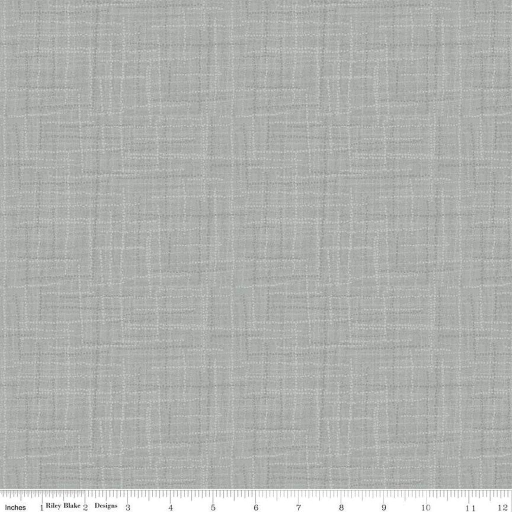 Grasscloth Cottons C780 Soft Gray - Riley Blake Designs - Woven Look Basic - Quilting Cotton Fabric