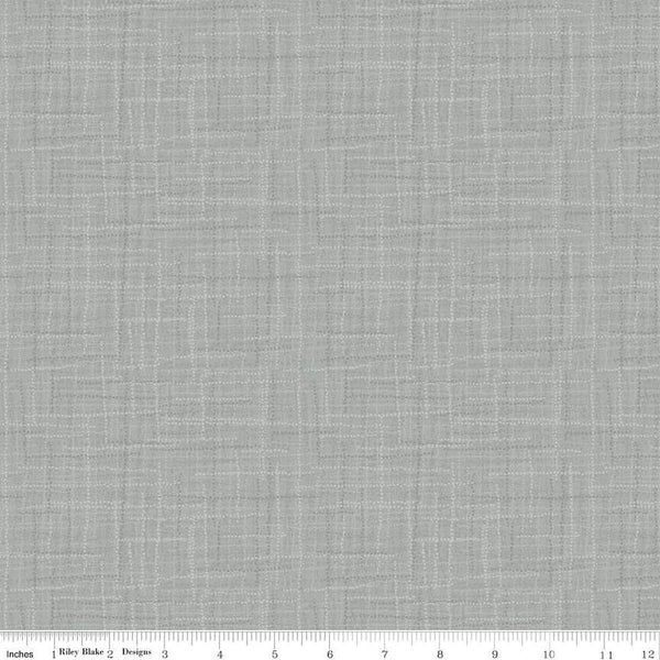 SALE Grasscloth Cottons C780 Soft Gray - Riley Blake Designs - Woven Look Basic - Quilting Cotton Fabric