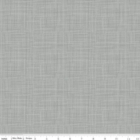 SALE Grasscloth Cottons C780 Soft Gray - Riley Blake Designs - Woven Look Basic - Quilting Cotton Fabric