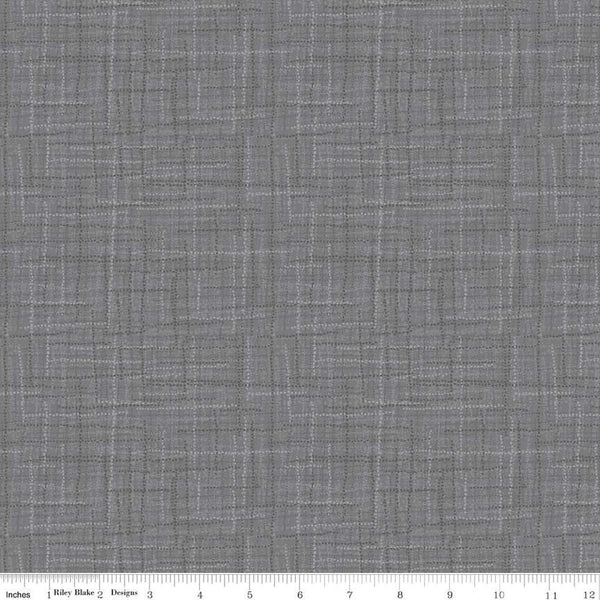 SALE Grasscloth Cottons C780 Gray - Riley Blake Designs - Woven Look Basic - Quilting Cotton Fabric