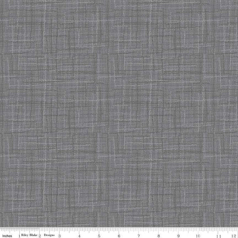 SALE Grasscloth Cottons C780 Gray - Riley Blake Designs - Woven Look Basic - Quilting Cotton Fabric