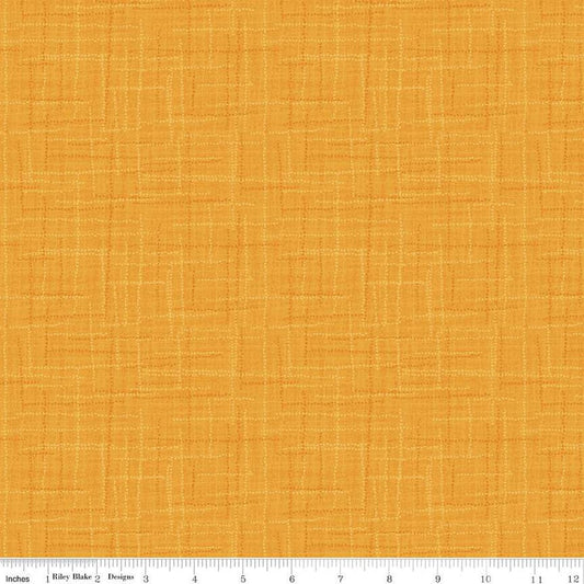 DEAL Grasscloth Cottons C780 Goldenrod - Riley Blake Designs - Woven Look Basic - Quilting Cotton Fabric