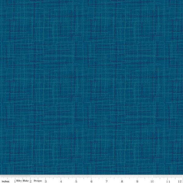 SALE Grasscloth Cottons C780 Denim - Riley Blake Designs - Woven Look Basic - Quilting Cotton Fabric