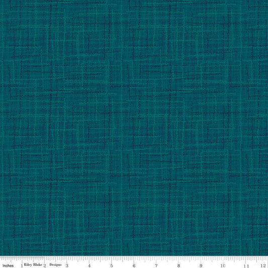 SALE Grasscloth Cottons C780 Deep Sea - Riley Blake Designs - Woven Look Basic - Quilting Cotton Fabric