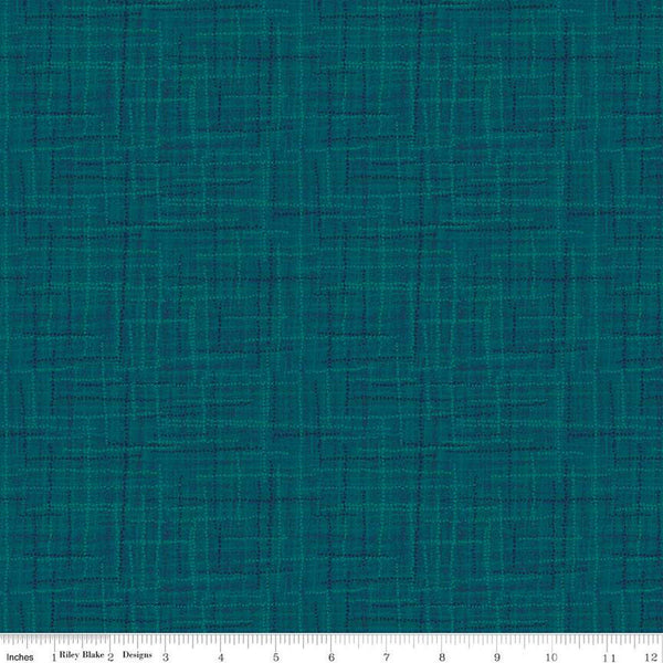 SALE Grasscloth Cottons C780 Deep Sea - Riley Blake Designs - Woven Look Basic - Quilting Cotton Fabric