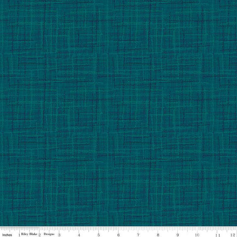 SALE Grasscloth Cottons C780 Deep Sea - Riley Blake Designs - Woven Look Basic - Quilting Cotton Fabric