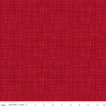 SALE Grasscloth Cottons C780 Cranberry - Riley Blake Designs - Woven Look Basic - Quilting Cotton Fabric