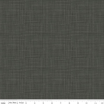 SALE Grasscloth Cottons C780 Charcoal - Riley Blake Designs - Woven Look Basic - Quilting Cotton Fabric
