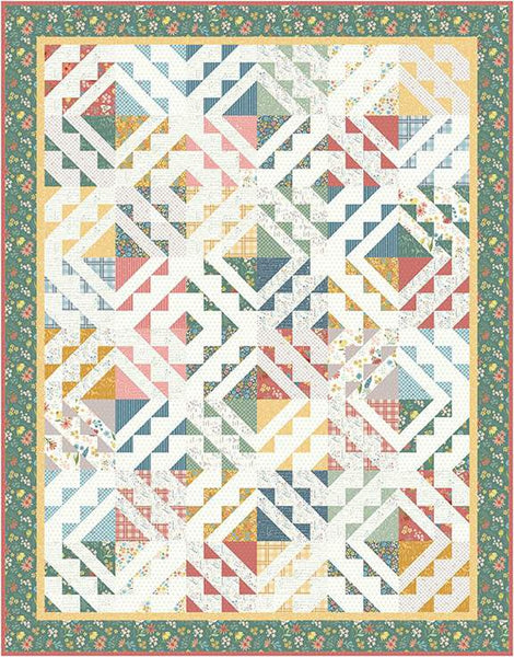 SALE Cascade Falls Quilt PATTERN P123 by Amy Smart - Riley Blake Designs - INSTRUCTIONS Only - Fat Quarter Friendly