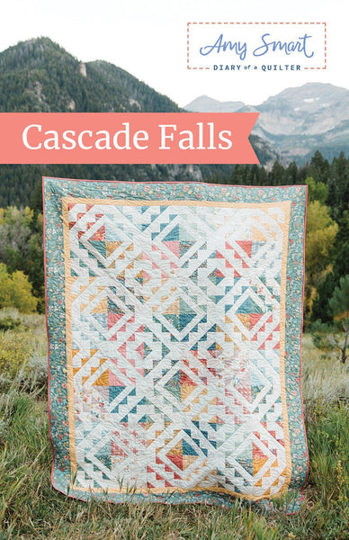 SALE Cascade Falls Quilt PATTERN P123 by Amy Smart - Riley Blake Designs - INSTRUCTIONS Only - Fat Quarter Friendly