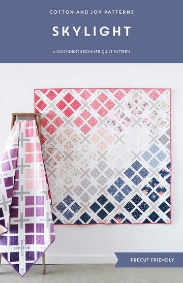 DEAL Skylight Quilt PATTERN - Fran Gulick - Riley Blake Designs - Geometric Squares - INSTRUCTIONS Only