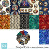 SALE Dragon Fyre Fat Quarter Bundle 11-Piece - QT Fabrics -  Precut - Fire Breathing Dragons - Quilting Cotton Fabric