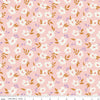 SALE Let It Bloom Flowing Floral C14282 Blush - Riley Blake Designs - Leaves Flowers - Quilting Cotton Fabric