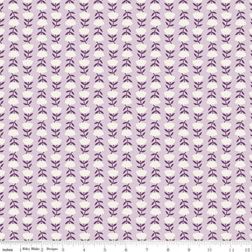 Let It Bloom Flower Path C14284 Lilac - Riley Blake Designs - Floral Flowers - Quilting Cotton Fabric