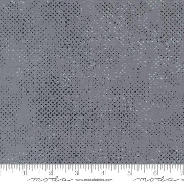 SALE Spotted 1660 Aluminium - Moda Fabrics - Semi-Solid Gray - Quilting Cotton Fabric