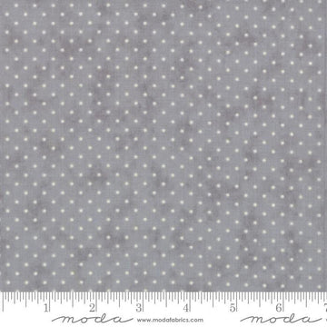 DEAL Essential Dots 8654 Silver - Moda Fabrics - Polka Dot Dotted - Quilting Cotton Fabric