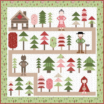 Through the Woods Sew-a-Story Quilt BOOKLET - Jennifer Long - Riley Blake - INSTRUCTIONS Only - Spiral-Bound - Little Red Riding Hood