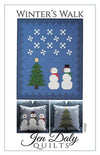 SALE Winter's Walk Quilt PATTERN P200 - Jen Daly Quilts - Riley Blake Design - INSTRUCTIONS Only - Piecing Simple Applique Embroidery