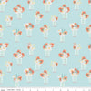 SALE Sunshine & Sweet Tea Mason Jar Bouquets C14322 Aqua - Riley Blake Designs - Floral Flowers - Quilting Cotton Fabric