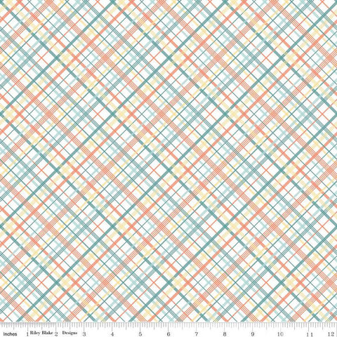 Sunshine and Sweet Tea Summer Plaid C14324 Multi by Riley Blake Designs - Diagonal - Quilting Cotton Fabric