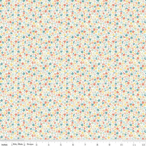 Sunshine and Sweet Tea Sweet Alyssum C14326 White by Riley Blake Designs - Floral Flowers - Quilting Cotton Fabric