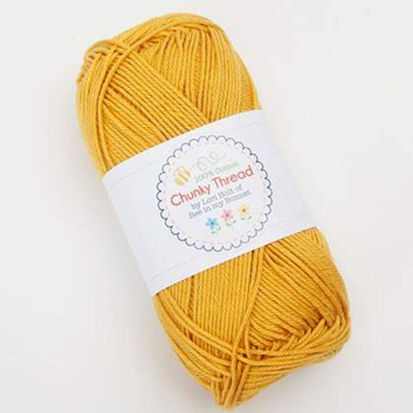 Lori Holt Chunky Thread STCT-11548 Honey - Riley Blake - 100% Cotton Sport Weight Yarn - 50 Grams - Approx 140 Yards or 128 Meters