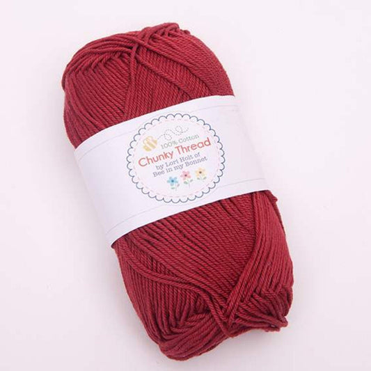 DEAL Lori Holt Chunky Thread STCT-2667 Brick - Riley Blake - 100% Cotton Sport Weight Yarn - 50 Grams - Approx 140 Yards or 128 Meters
