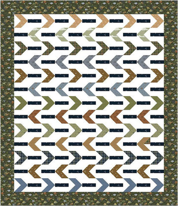 SUPER DEAL! Trackways Quilt PATTERN P156 - Amanda Niederhauser - Riley Blake Designs - Instructions Only - Pieced Fat Eighth Friendly
