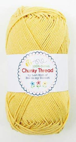 Lori Holt Chunky Thread STCT-8520 Beehive - Riley Blake - 100% Cotton Sport Weight Yarn - 50 Grams - Approx 140 Yards or 128 Meters