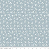 American Beauty Ditsy C14446 Storm by Riley Blake Designs - Patriotic Floral White Flowers Stars - Quilting Cotton Fabric