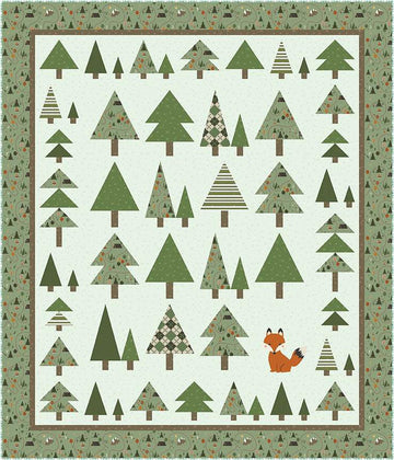 Back Country Quilt PATTERN P177 - Jennifer Long - Riley Blake Designs - Instructions Only - Pieced with Fox Applique