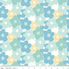 FLANNEL Copacetic Flower Power F14697 Blue - Riley Blake Designs - Floral Flowers - FLANNEL Cotton Fabric