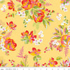 SALE Picnic Florals Main C14610 Yellow - Riley Blake Designs - Floral Flowers - Quilting Cotton Fabric