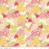 Picnic Florals Flower Garden C14611 Yellow - Riley Blake Designs - Floral Flowers Blossoms Leaves - Quilting Cotton Fabric