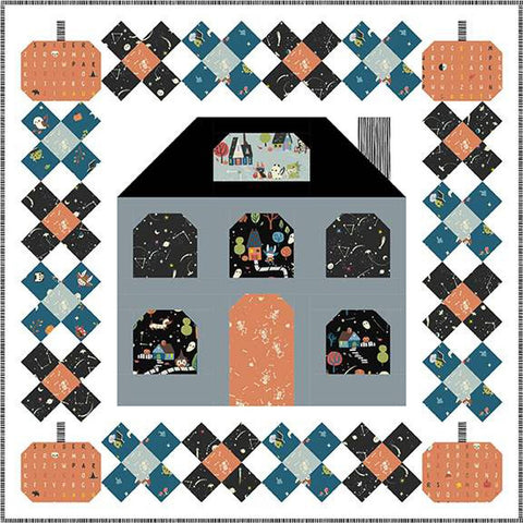 Happy Haunting Quilt and Runner PATTERN P144 by Primrose Cottage Quilts - Riley Blake Designs - Instructions Only - Halloween - Pieced