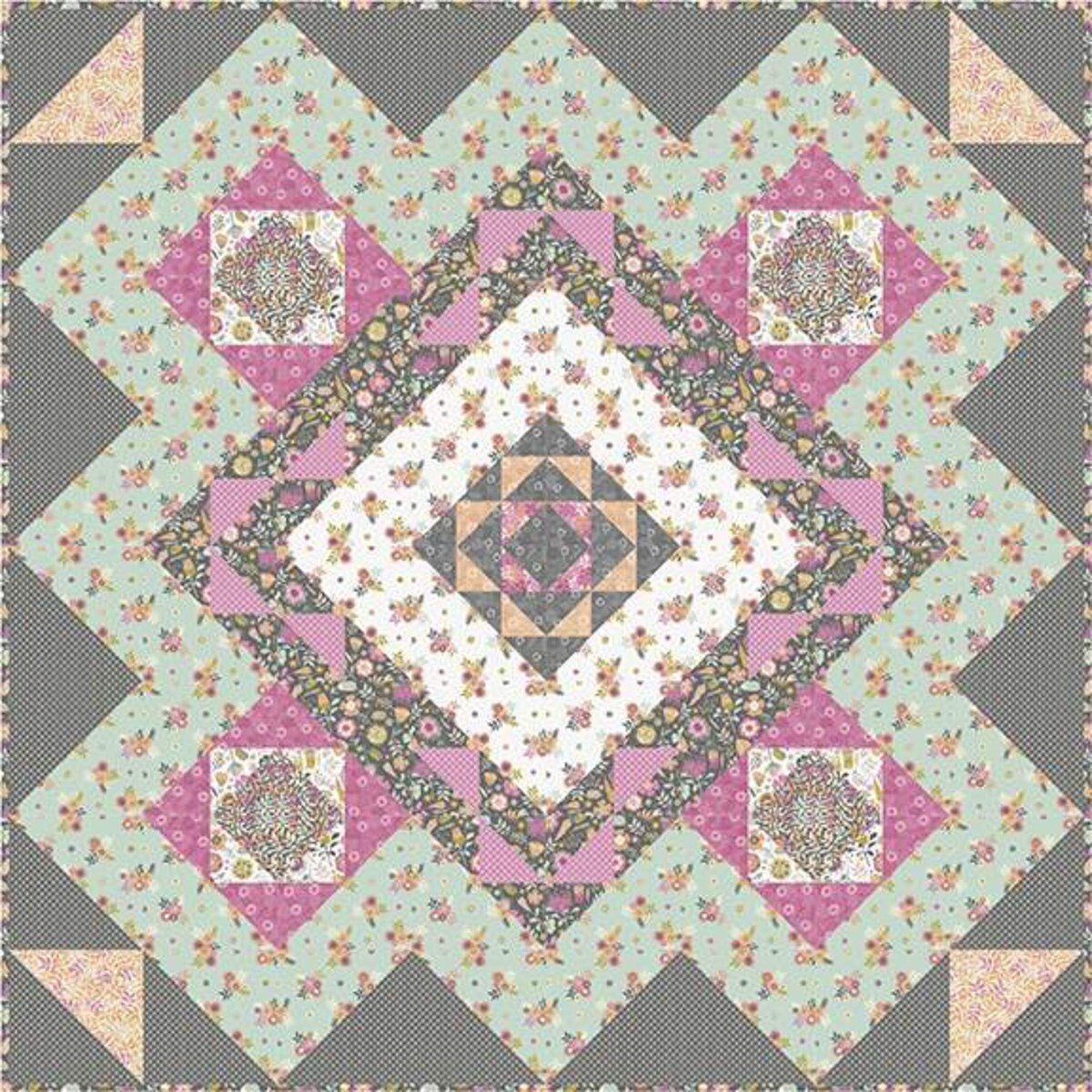 SUPER SALE! Peony Show (Show & Tell) Quilt PATTERN P161 - Charisma Hor ...
