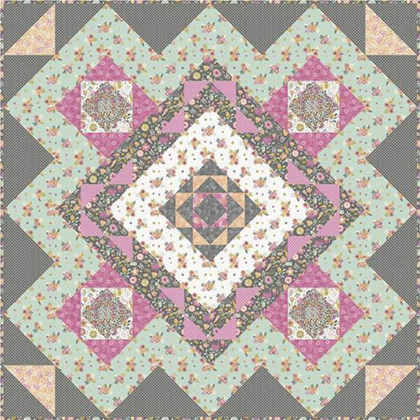 Peony Show (Show and Tell) Quilt PATTERN P161 by Charisma Horton - Riley Blake Designs - Instructions Only - Pieced