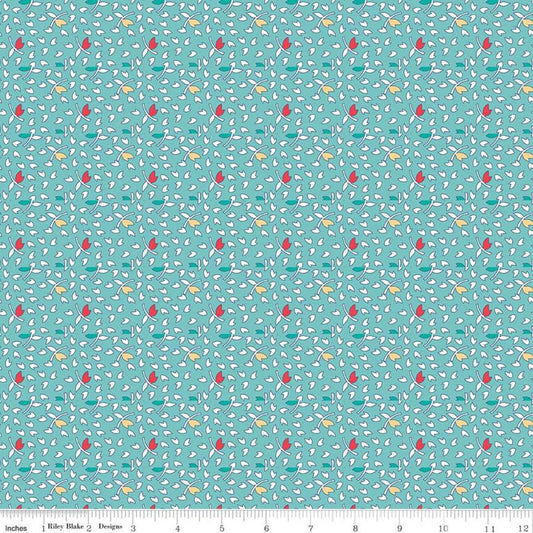 SALE Vintage Happy 2 Leaves C9141 Cottage - Riley Blake Desings - Lori Holt - Quilting Cotton Fabric