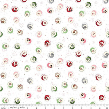 CLEARANCE To Grandmother's House Character Cameo C14372 Cloud - Riley Blake Designs - Little Red Riding Hood - Quilting Cotton Fabric