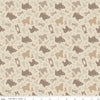 Elmer & Eloise Bears C14241 Sand - Riley Blake Designs - Bears Bear Cubs Trees - Quilting Cotton Fabric