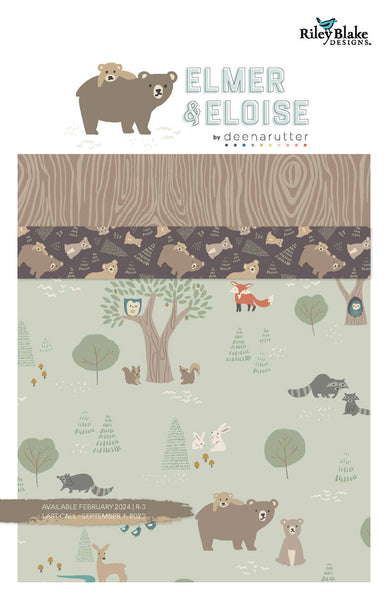 Elmer and Eloise Fat Quarter Bundle 18 pieces - Riley Blake Designs - Pre Cut Precut - Quilting Cotton Fabric