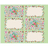 SALE Monthly Placemats 2 August Placemat Panel PD13934 - Riley Blake Designs - DIGITALLY PRINTED Floral Flowers - Quilting Cotton Fabric