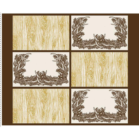 SALE Monthly Placemats 2 September Placemat Panel Sparkle SP13920 by Riley Blake - Gold Sparkle Autumn - Quilting Cotton