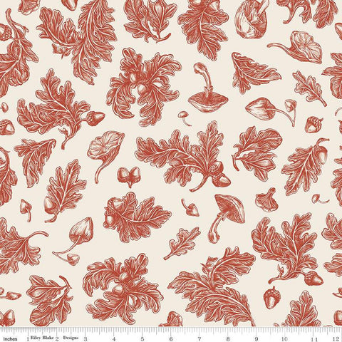 SALE Monthly Placemats 2 September Fall Foliage C13937 Rust - Riley Blake Designs - Autumn - Quilting Cotton Fabric