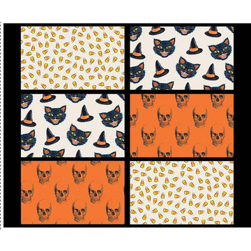 SALE Monthly Placemats 2 October Placemat Panel - Riley Blake - DIGITALLY PRINTED Halloween - Quilting Cotton