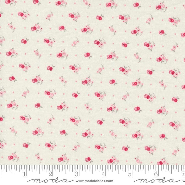 SALE My Summer House Meadowsweet Ditsy 3045 Cream  - Moda Fabrics - Floral Flowers - Quilting Cotton Fabric